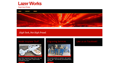 Desktop Screenshot of lazer-works.com